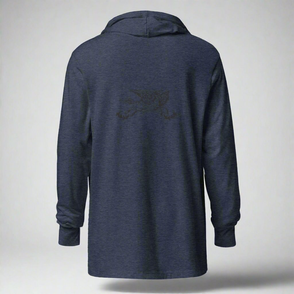 Navy Hooded Long Sleeve T-Shirt